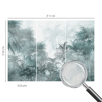 3D tapeta na stenu Exotická zelená