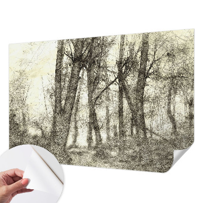 Fototapeta pre dievča s motívom lesnej melanchólie