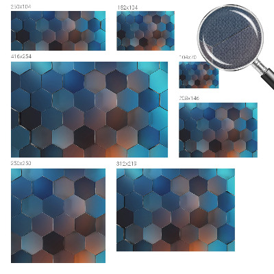 Fototapeta pre chlapca Modré šesťuholníky