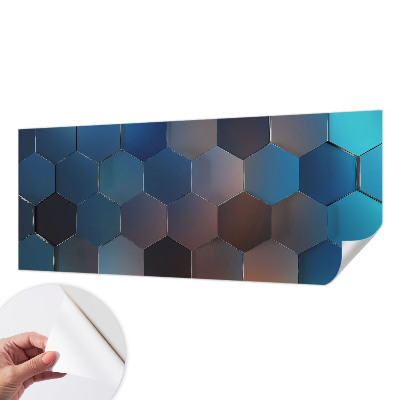 Fototapeta pre chlapca Modré šesťuholníky