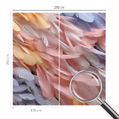 Moderná tapeta na stenu Pastelové pierka