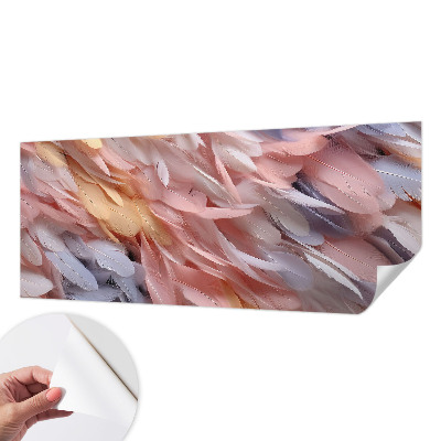 Moderná tapeta na stenu Pastelové pierka