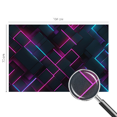 Samolepiaca fototapeta Neónová geometria