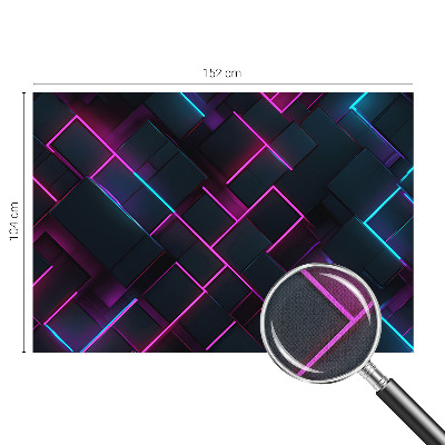 Samolepiaca fototapeta Neónová geometria