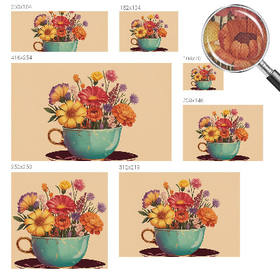 Samolepiaca fototapeta do spálne Farebná kytica