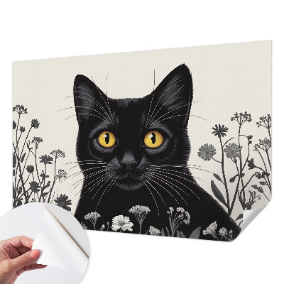 Samolepiaca fototapeta do detskej izby Mačacie kvety