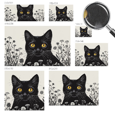 Samolepiaca fototapeta do detskej izby Mačacie kvety