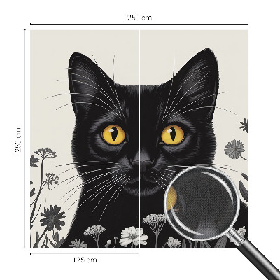 Samolepiaca fototapeta do detskej izby Mačacie kvety