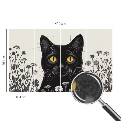 Samolepiaca fototapeta do detskej izby Mačacie kvety