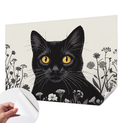 Samolepiaca fototapeta do detskej izby Mačacie kvety