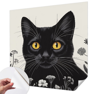 Samolepiaca fototapeta do detskej izby Mačacie kvety