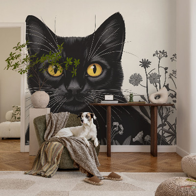 Samolepiaca fototapeta do detskej izby Mačacie kvety