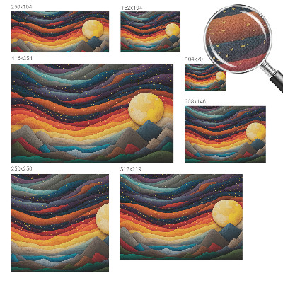 Samolepiaca fototapeta Farebné hory