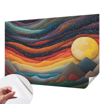 Samolepiaca fototapeta Farebné hory