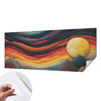 Samolepiaca fototapeta Farebné hory