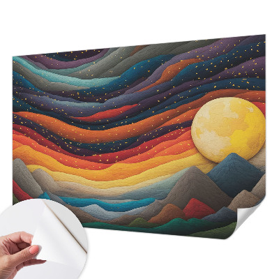 Samolepiaca fototapeta Farebné hory