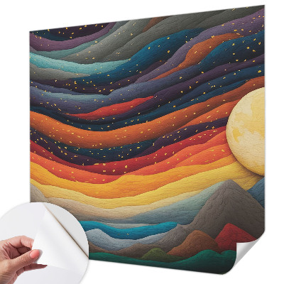 Samolepiaca fototapeta Farebné hory