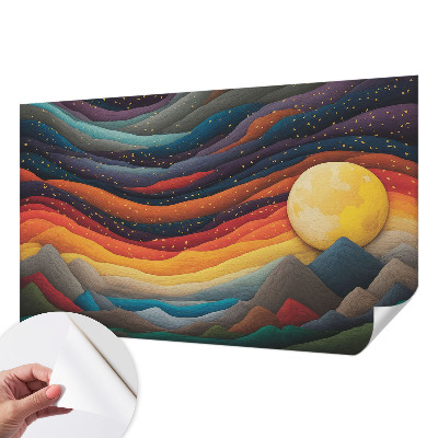 Samolepiaca fototapeta Farebné hory