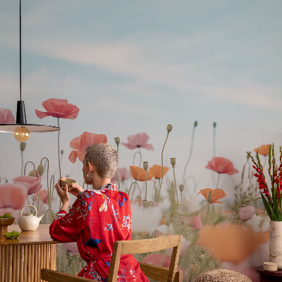 3D fototapeta Makové kvety