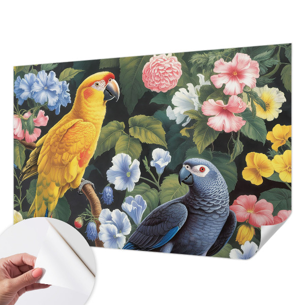 Tapety na stenu samolepiace Exotické vtáky