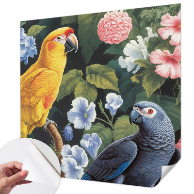 Tapety na stenu samolepiace Exotické vtáky