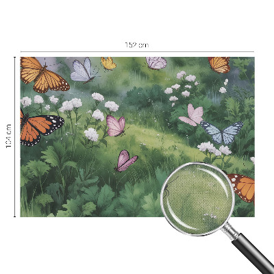 Samolepiaca fototapeta do obývačky Motýle na lúke