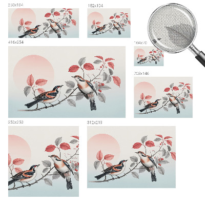 Fotografická tapeta samolepiaca Sediace vtáky