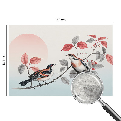 Fotografická tapeta samolepiaca Sediace vtáky