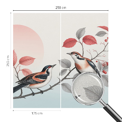 Fotografická tapeta samolepiaca Sediace vtáky