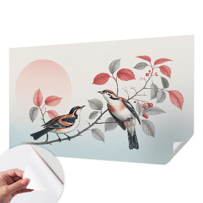 Fotografická tapeta samolepiaca Sediace vtáky