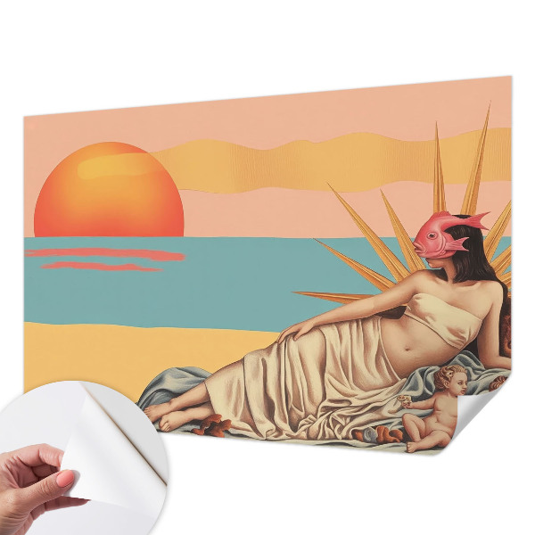 Samolepiaca fototapeta do spálne Západ surrealizmu