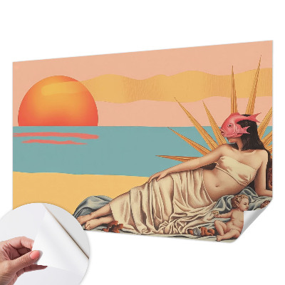 Samolepiaca fototapeta do spálne Západ surrealizmu