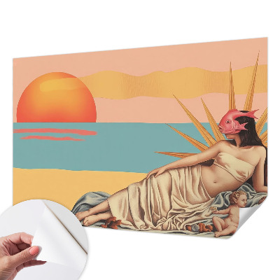 Samolepiaca fototapeta do spálne Západ surrealizmu