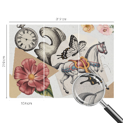 3D fototapeta Starožitné kvety