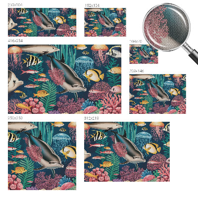 3D tapeta na stenu Podvodná fauna