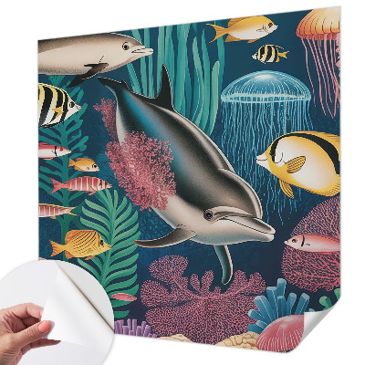 3D tapeta na stenu Podvodná fauna