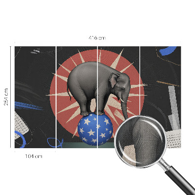 Samolepiaca fototapeta Cirkusový slon