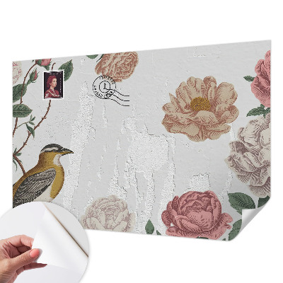 Samolepiaca fototapeta do obývačky Starožitné kvety