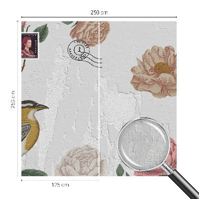 Samolepiaca fototapeta do obývačky Starožitné kvety