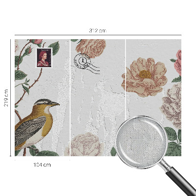 Samolepiaca fototapeta do obývačky Starožitné kvety