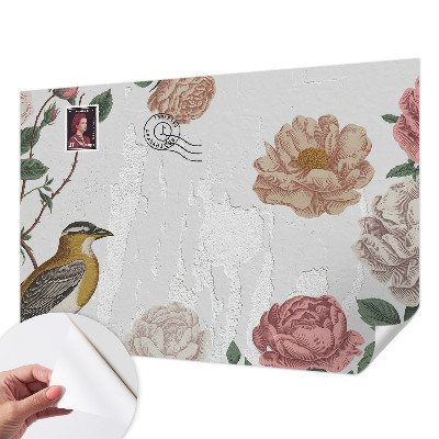 Samolepiaca fototapeta do obývačky Starožitné kvety