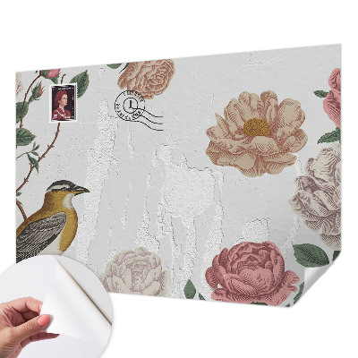 Samolepiaca fototapeta do obývačky Starožitné kvety