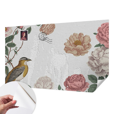 Samolepiaca fototapeta do obývačky Starožitné kvety