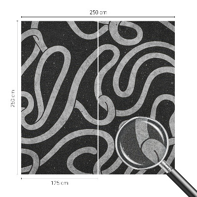 3D fototapeta Skrútené tvary