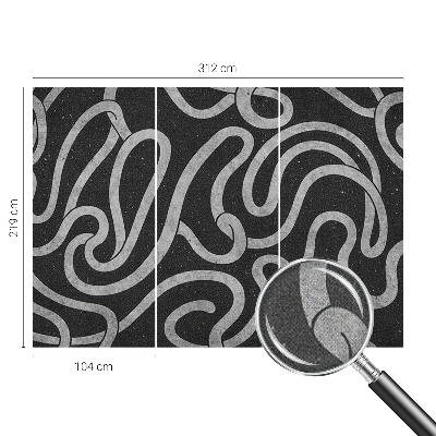 3D fototapeta Skrútené tvary