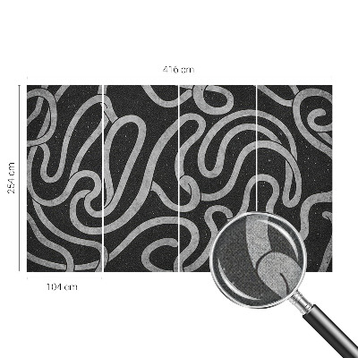 3D fototapeta Skrútené tvary