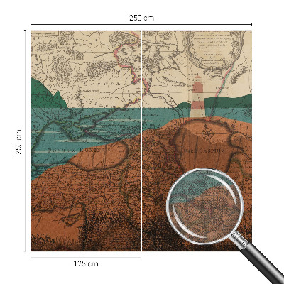 Detská tapeta Historická mapa