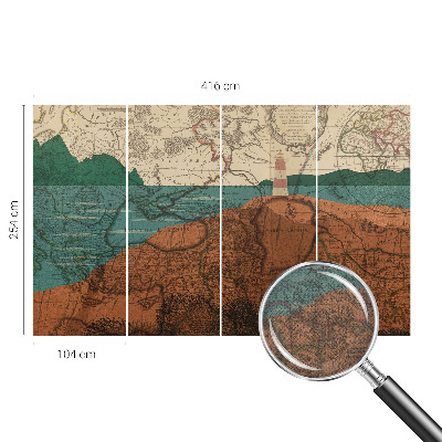 Detská tapeta Historická mapa