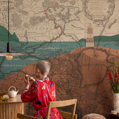 Detská tapeta Historická mapa