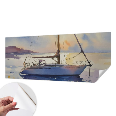 Tapeta do obývačky Plachetnica Západ